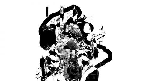 PS动作 抽象水墨海报Abstract Ink Poster Photoshop Action 2