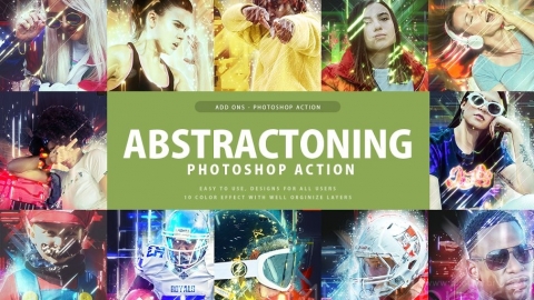 PS动作 抽象Abstractoning Photoshop Action