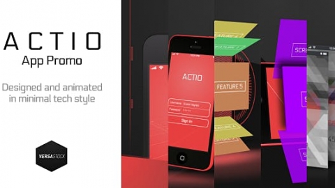 AE模板 应用程序促销 Actio