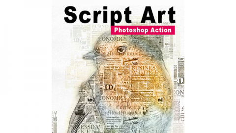 PS动作-神奇的脚本艺术Amazing Script Art Photoshop Action Vol 2