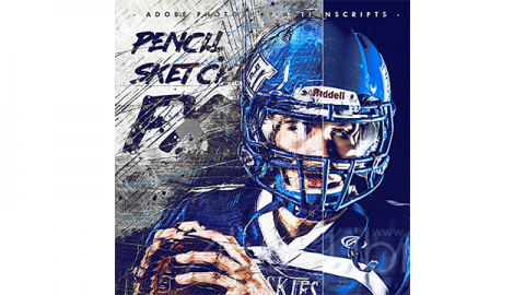 PS动作-动画铅笔素描特效Animated Pencil Sketch FX – Photoshop Add-On