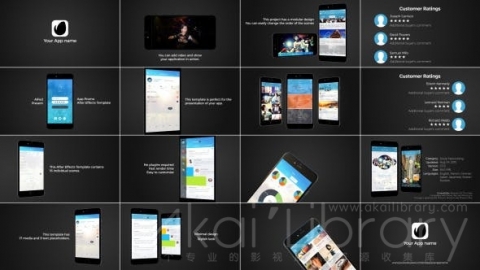 AE模板 应用程序演示 App Presentation