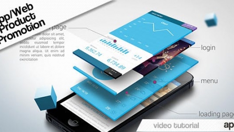 AE模板 应用程序Web产品促销 App Web Product Promotion