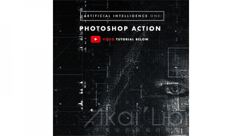 PS动作-人工智能Artificial Intelligence One Photoshop Action