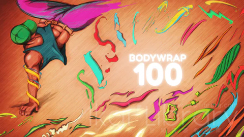 AE模板 缠绕动画 Bodywrap 100