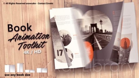 AE模板 图书动画工具包 Book Animation Toolkit