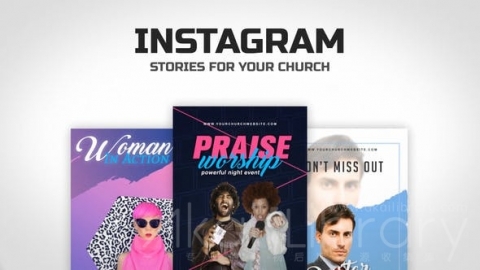 AE模板 教堂Instagram故事 Church Instagram Stories