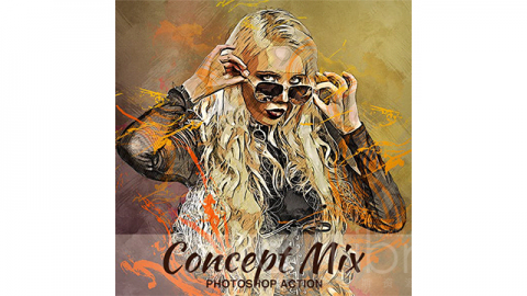 PS动作-概念混合Concept Mix Photoshop Action