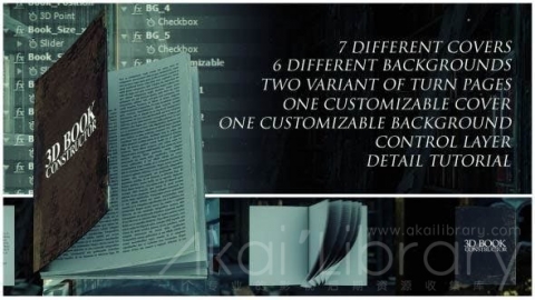 AE模板 书本的作者 Constructor Of The Book