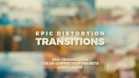 AE模板 畸变跃迁 Distortion Transitions