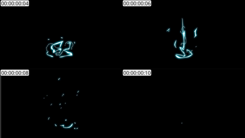 AE模板 手绘闪电能量卡通元素 Flash FX Electric Elements And Titles | After Effects 02