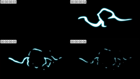 AE模板 手绘闪电能量卡通元素 Flash FX Electric Elements And Titles | After Effects 04
