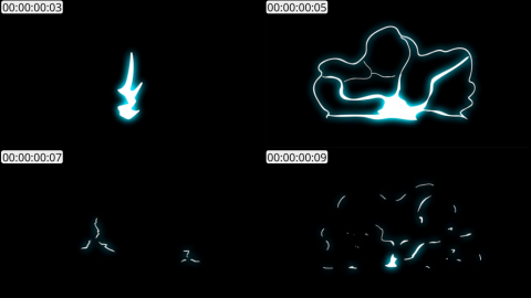 AE模板 手绘闪电能量元素 Hand Drawn Electric Elements Pack | After Effects 05