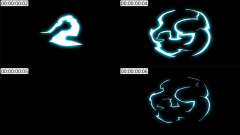 AE模板 手绘闪电能量元素 Hand Drawn Electric Elements Pack | After Effects 06