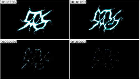 AE模板 手绘闪电能量卡通元素 Flash FX Electric Elements And Titles | After Effects 07
