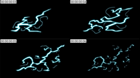 AE模板 手绘闪电能量卡通元素 Flash FX Electric Elements And Titles | After Effects 10