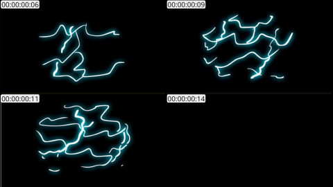 AE模板 手绘闪电能量元素 Hand Drawn Electric Elements Pack | After Effects 10