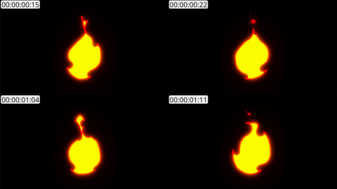 AE模板 手绘火焰元素 Fire Elements Titles And Transitions | After Effects 02