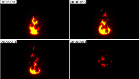 AE模板 卡通手绘火元素 Cartoon Fire Elements | After Effects 03