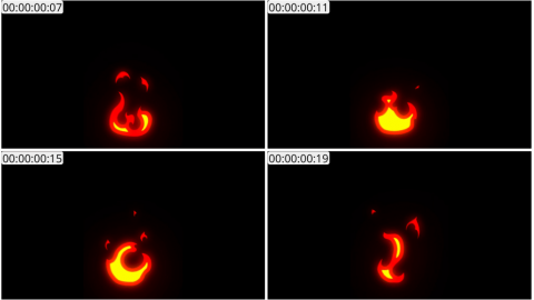 AE模板 卡通手绘火元素 Cartoon Fire Elements | After Effects 04