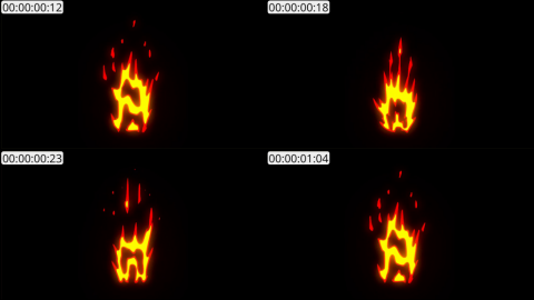 AE模板 手绘火焰元素 Fire Elements Titles And Transitions | After Effects 04