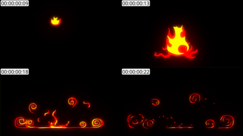 AE模板 手绘火焰元素 Hand Drawn FIRE Elements | After Effects 06
