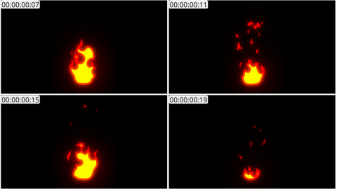 AE模板 卡通手绘火元素 Cartoon Fire Elements | After Effects 07