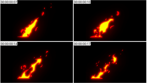AE模板 卡通手绘火元素 Cartoon Fire Elements | After Effects 08