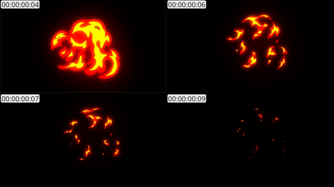 AE模板 手绘火焰元素 Hand Drawn Fire Elements Pack | After Effects 09