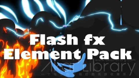 AE模板 手绘元素包 Flash Fx Element Pack