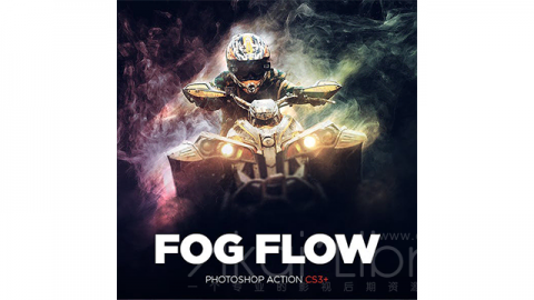 PS动作 雾流Fog Flow Photoshop Action CS3+