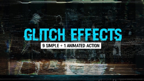 PS动作-故障影响超级包Glitch Effects Mega Pack