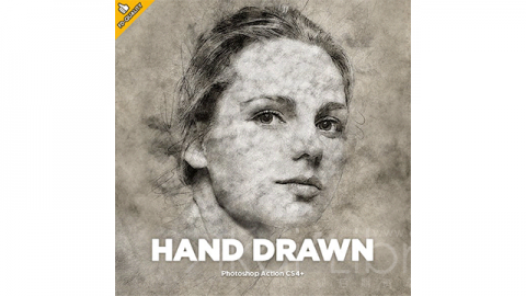 PS动作-手绘Hand Drawn CS4+ Photoshop Action