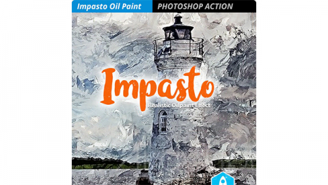 PS动作-油画效果Impasto – Oil Paint Effect