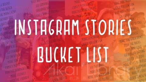AE模板 Instagram故事列表 Instagram Stories Bucket List