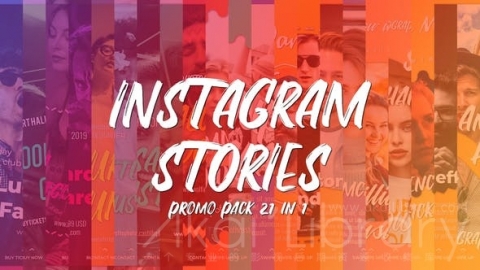 AE模板 Instagram故事促销包 Instagram Stories Promo Pack 21 in 1