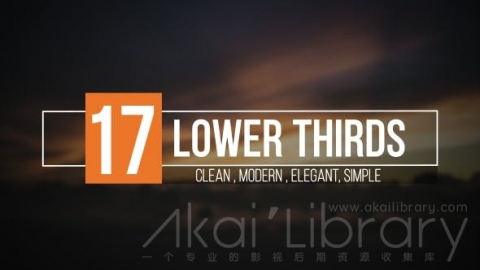 AE模板 时尚标题 Lower Thirds