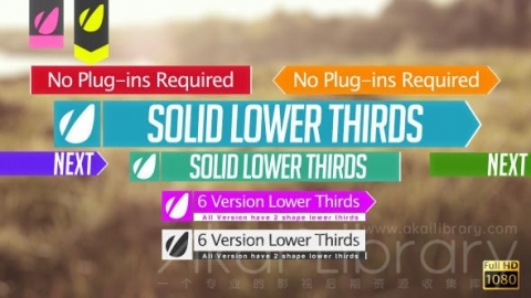AE模板 栏目标题 Lower Thirds