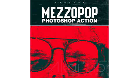 PS动作-划痕Mezzopop Photoshop Action