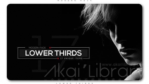 AE模板 科技标题 Modern Lower Thirds Pack