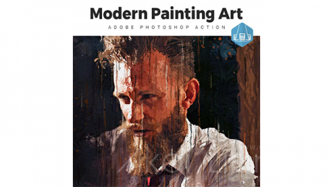PS动作-现代绘画艺术Modern – Painting Art Photoshop Action
