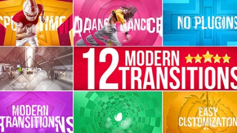 AE模板 现代转场 Modern Transitions