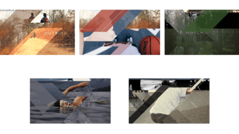 AE模板 现代转场 Modern Transitions 5 Pack