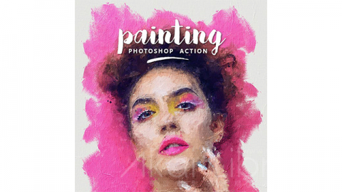 PS动作-现代绘画艺术Painting Photoshop Action