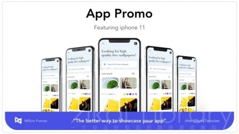 AE模板 应用程序促销 Phone 11 Pro App Promo