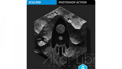 PS动作 划石特效SCULPED Stone FX Action