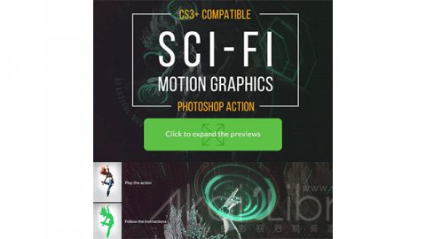 PS动作-科幻动画电影效果Sci-fi Motion Graphic Movie Effect