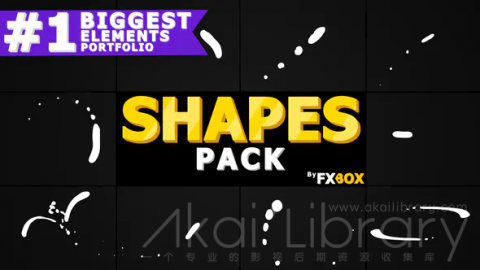 AE模板 手绘形状线条元素包 Shape Elements Pack | After Effects