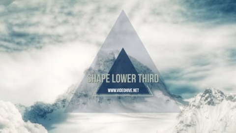 AE模板 MG标题 Shape Lower Third