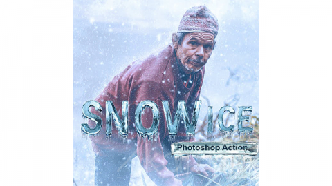 PS动作-冰雪Snow Ice Photoshop Action 2